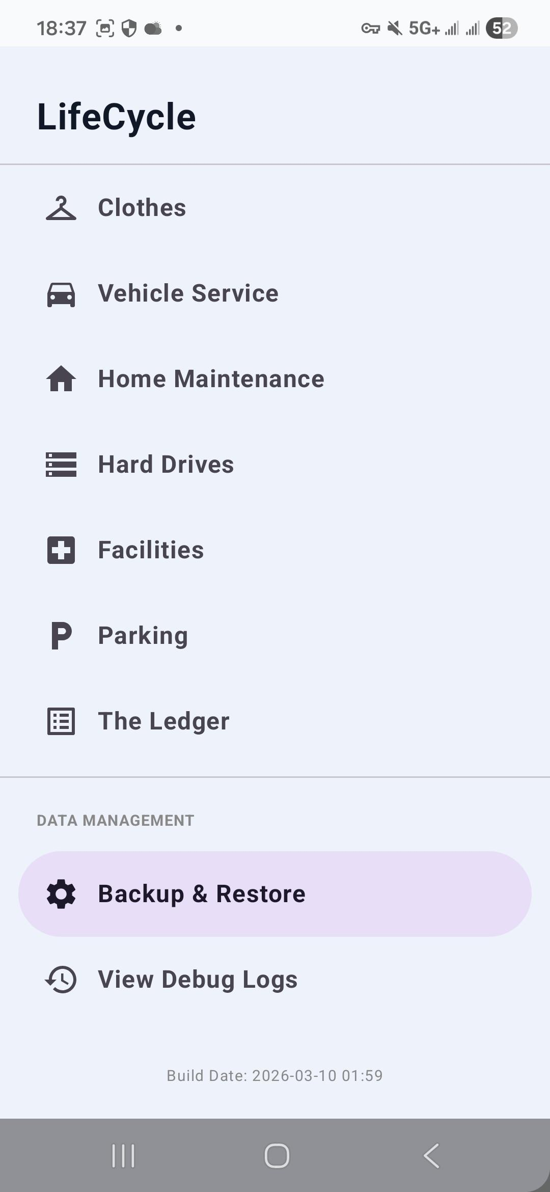 LifeCycle priority system and menus
